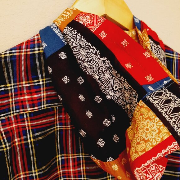 Emotionally Unavailable Flannel Shirt With Hood  Shirt - Picture 6 of 13